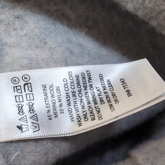 Cynthia Rowley Grey Merino Wool Blend Open Front Long Cardigan Sweater Medium - Picture 11 of 11